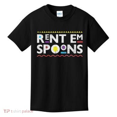 Rent Em Spoons 90S Style African Kids T-Shirt