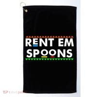 Rent Em Spoons Golf Towel thumb 0