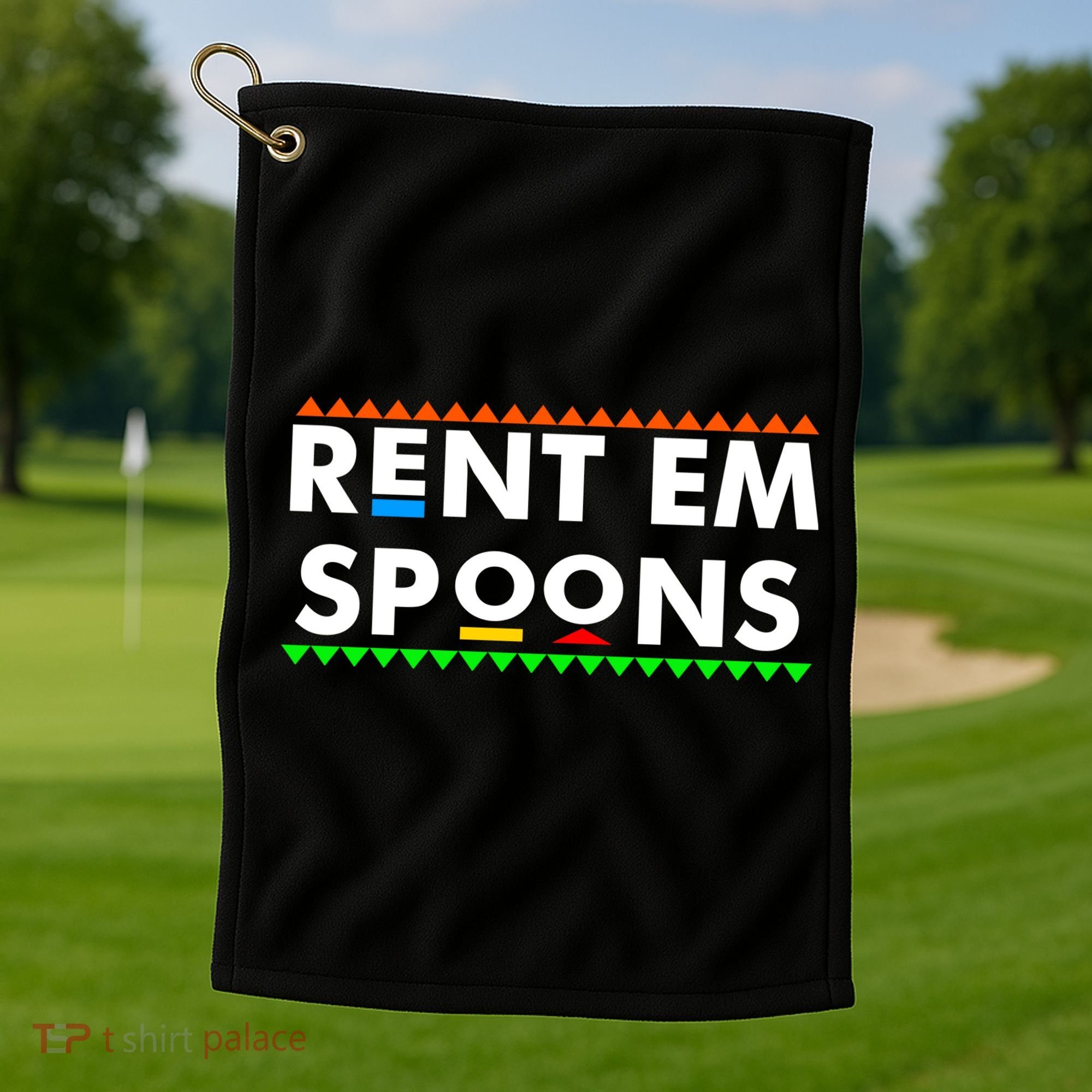 Rent Em Spoons Golf Towel