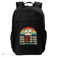Retro Every Snack You Make Every Meal You Bake Pittie Dog Backpack thumb 0