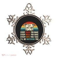 Retro Every Snack You Make Every Meal You Bake Pittie Dog Ornament thumb 0