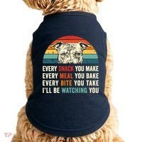 Retro Every Snack You Make Every Meal You Bake Pittie Dog Doggie Tank thumb 0