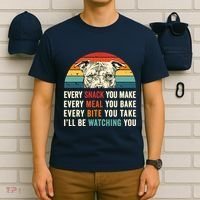 Retro Every Snack You Make Every Meal You Bake Pittie Dog T-Shirt thumb 6