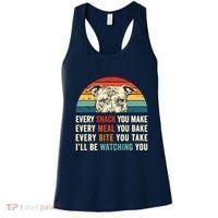 Retro Every Snack You Make Every Meal You Bake Pittie Dog Women's Tank Top thumb 0