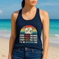 Retro Every Snack You Make Every Meal You Bake Pittie Dog Women's Tank Top thumb 2