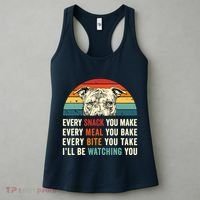 Retro Every Snack You Make Every Meal You Bake Pittie Dog Women's Tank Top thumb 3