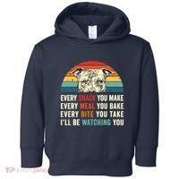 Retro Every Snack You Make Every Meal You Bake Pittie Dog Toddler Hoodie thumb 0