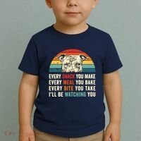 Retro Every Snack You Make Every Meal You Bake Pittie Dog Toddler T-Shirt thumb 2