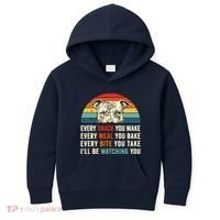 Retro Every Snack You Make Every Meal You Bake Pittie Dog Kids Hoodie thumb 0