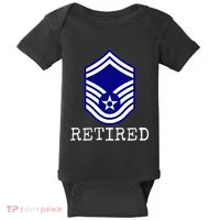 Retired E8 Senior Master Sergeant Baby Bodysuit thumb 0