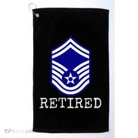 Retired E8 Senior Master Sergeant Golf Towel thumb 0