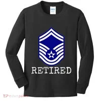 Retired E8 Senior Master Sergeant Kids Long Sleeve Shirt thumb 0