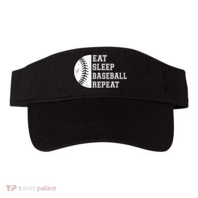 retro Eat Sleep Baseball Repeat Baseball Player Visor
