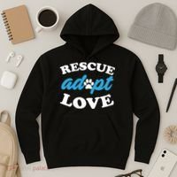 Rescue Adopt Love Hoodie thumb 3