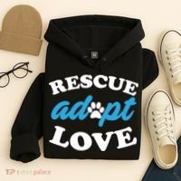 Rescue Adopt Love Hoodie thumb 4