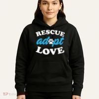 Rescue Adopt Love Hoodie thumb 5