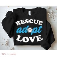 Rescue Adopt Love Sweatshirt thumb 2