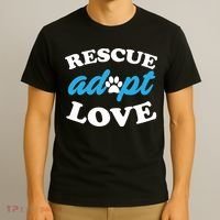 Rescue Adopt Love T-Shirt thumb 3