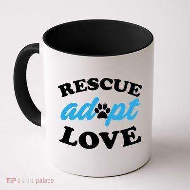 Rescue Adopt Love Coffee Mug