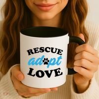 Rescue Adopt Love Coffee Mug thumb 3