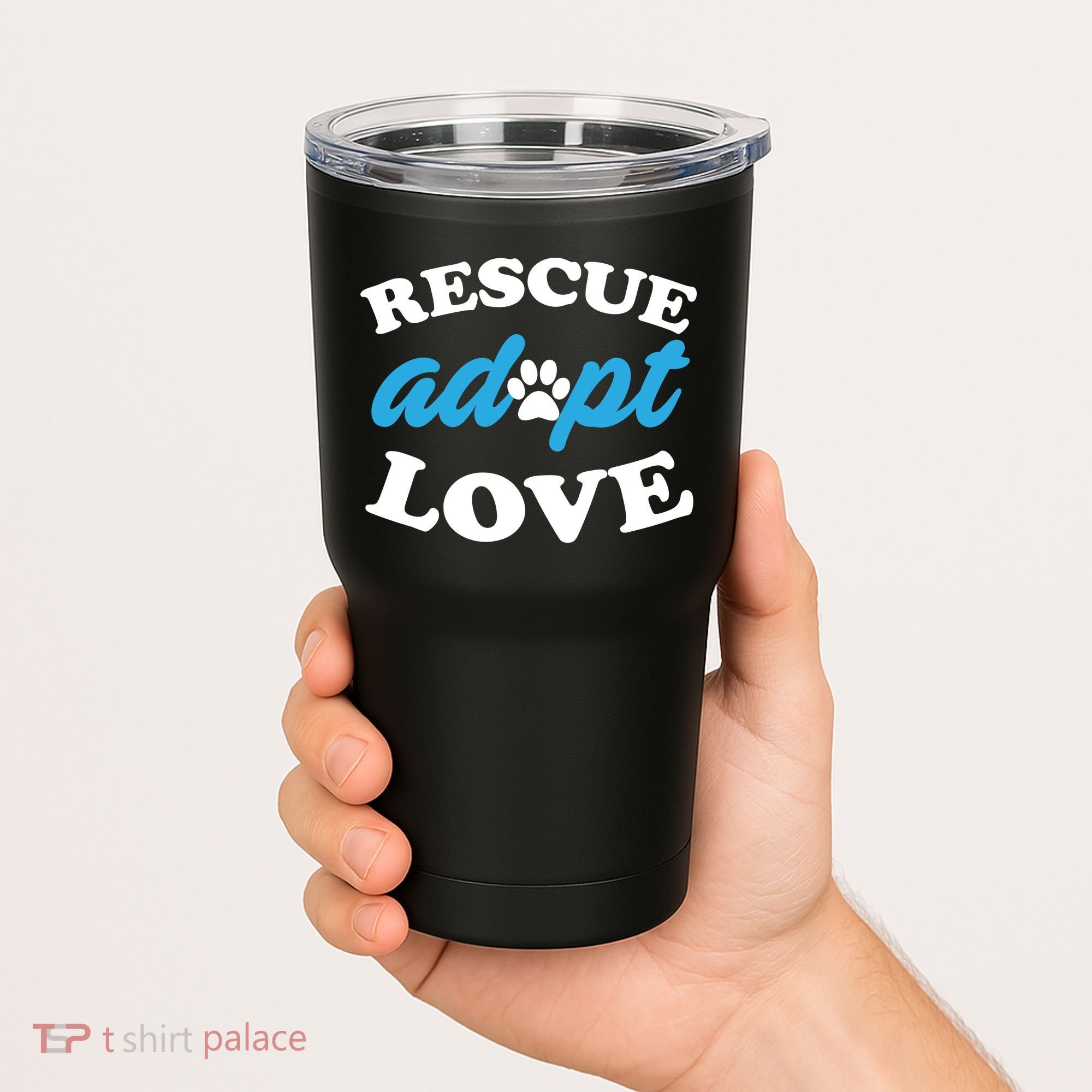 Rescue Adopt Love Tumbler