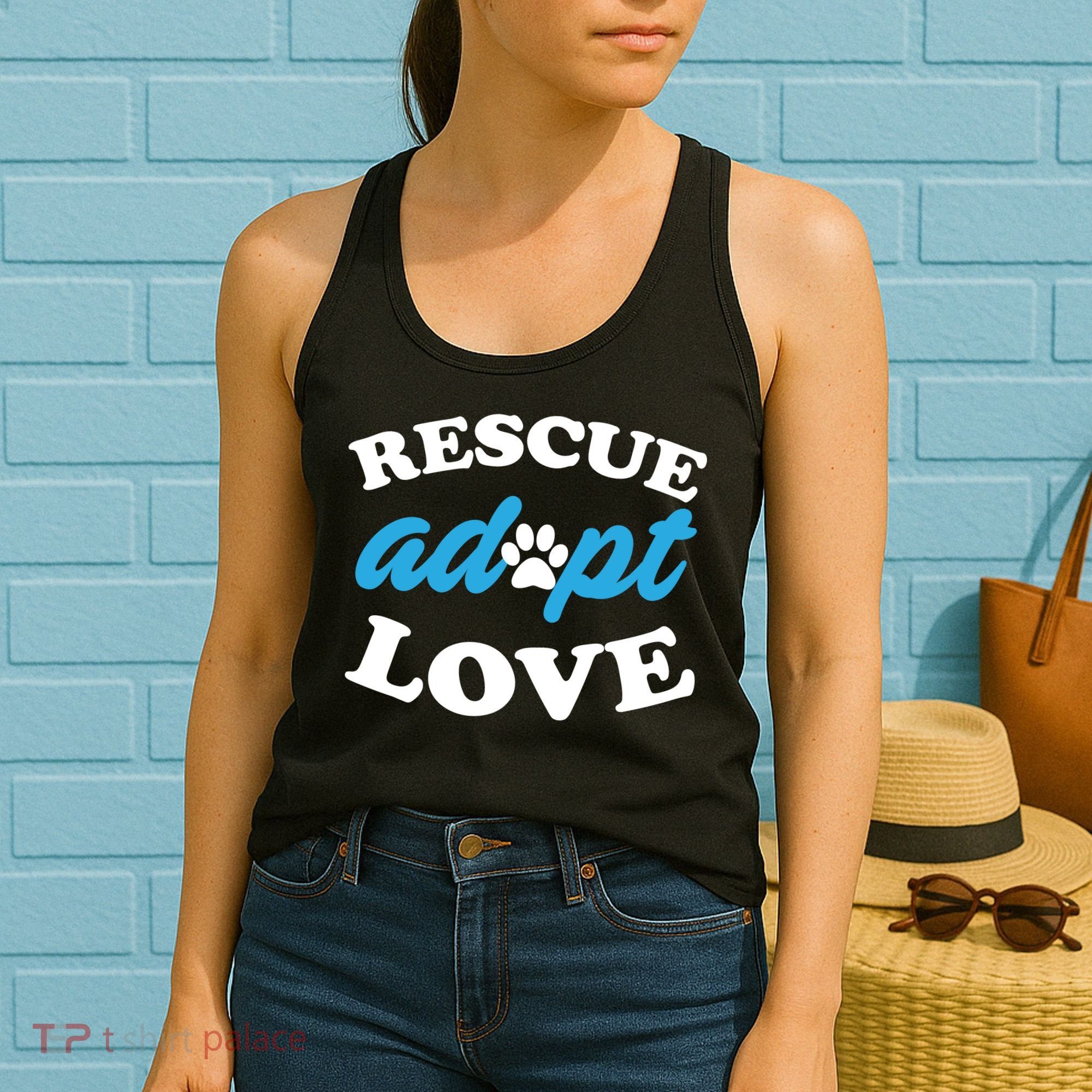 Rescue Adopt Love Women's Tank Top