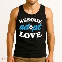 Rescue Adopt Love Tank Top thumb 3