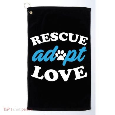 Rescue Adopt Love Golf Towel