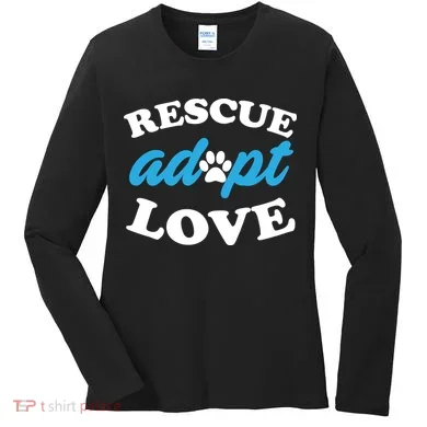 Rescue Adopt Love Women's Long Sleeve Shirt