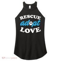 Rescue Adopt Love Women's Perfect Tri Rocker Tank thumb 0