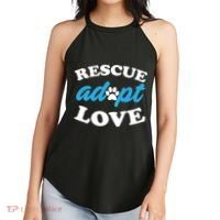 Rescue Adopt Love Women's Perfect Tri Rocker Tank thumb 2