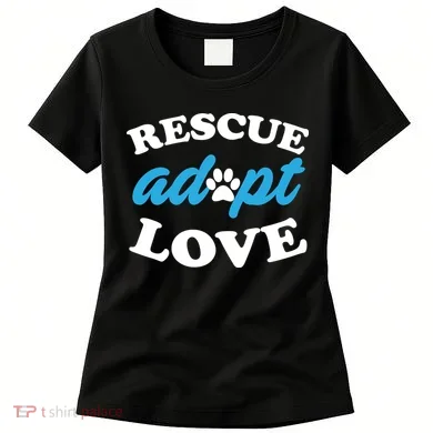 Rescue Adopt Love Women's T-Shirt