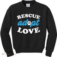 Rescue Adopt Love Kids Sweatshirt thumb 0
