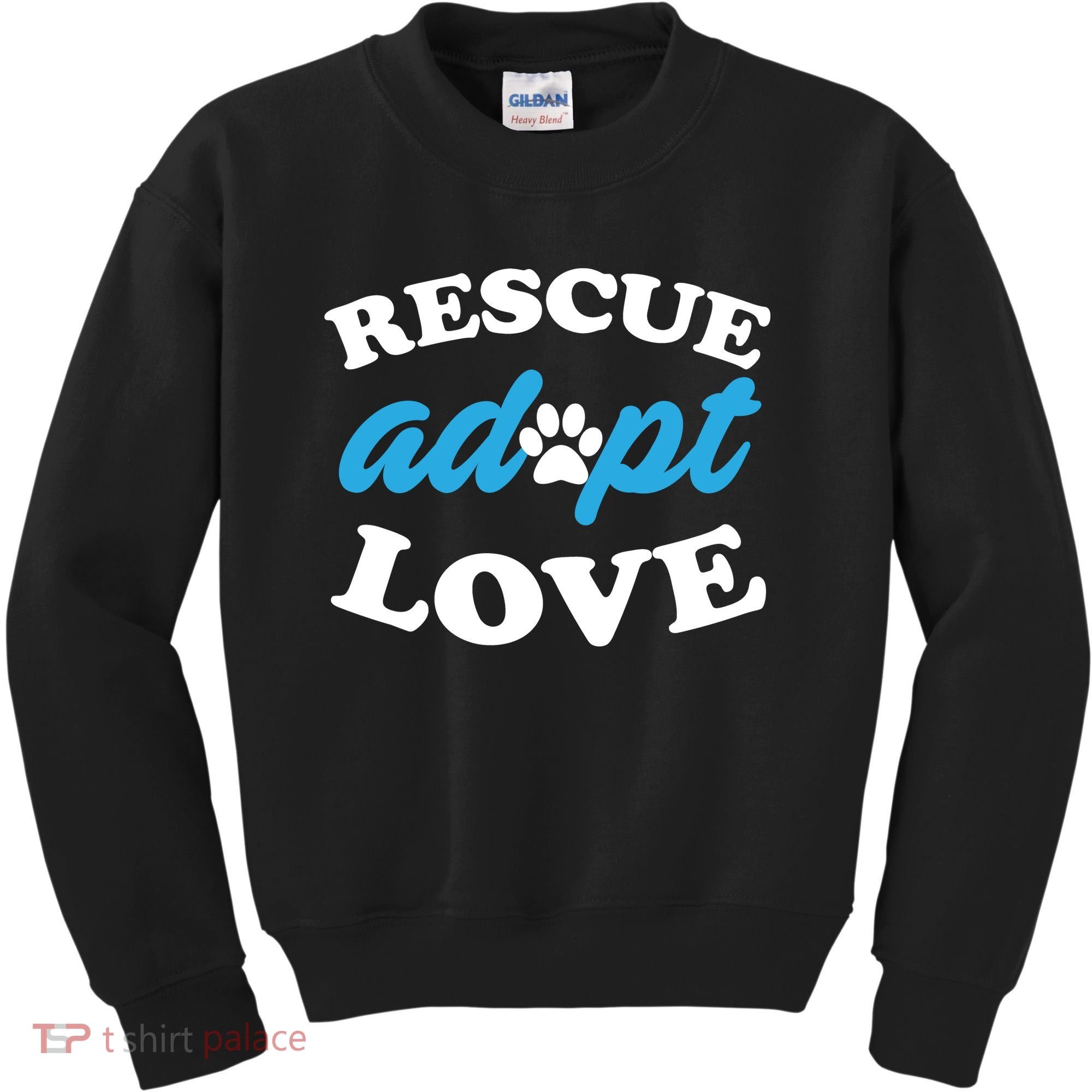 Rescue Adopt Love Kids Sweatshirt