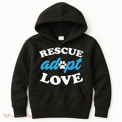 Rescue Adopt Love Kids Hoodie