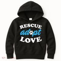 Rescue Adopt Love Kids Hoodie thumb 0