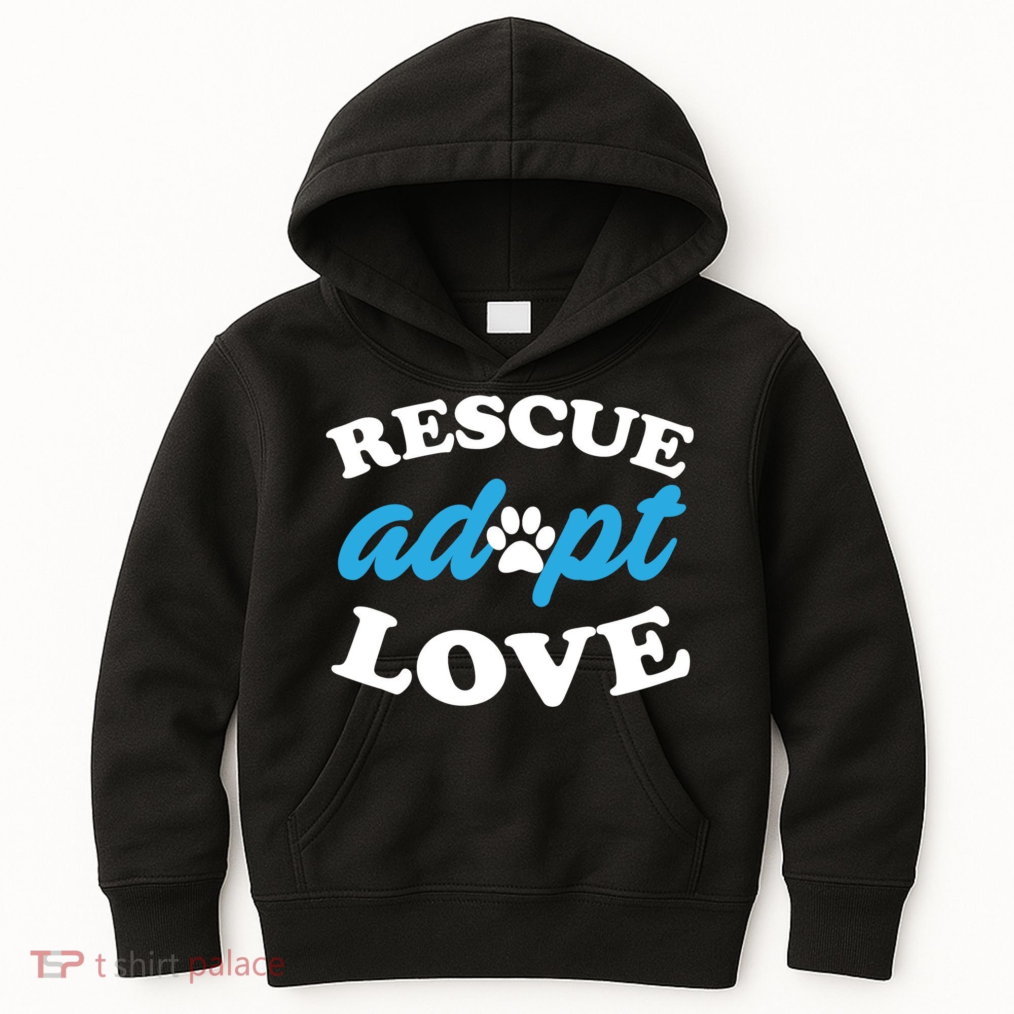 Rescue Adopt Love Kids Hoodie