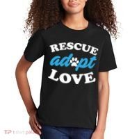 Rescue Adopt Love Kids T-Shirt thumb 2