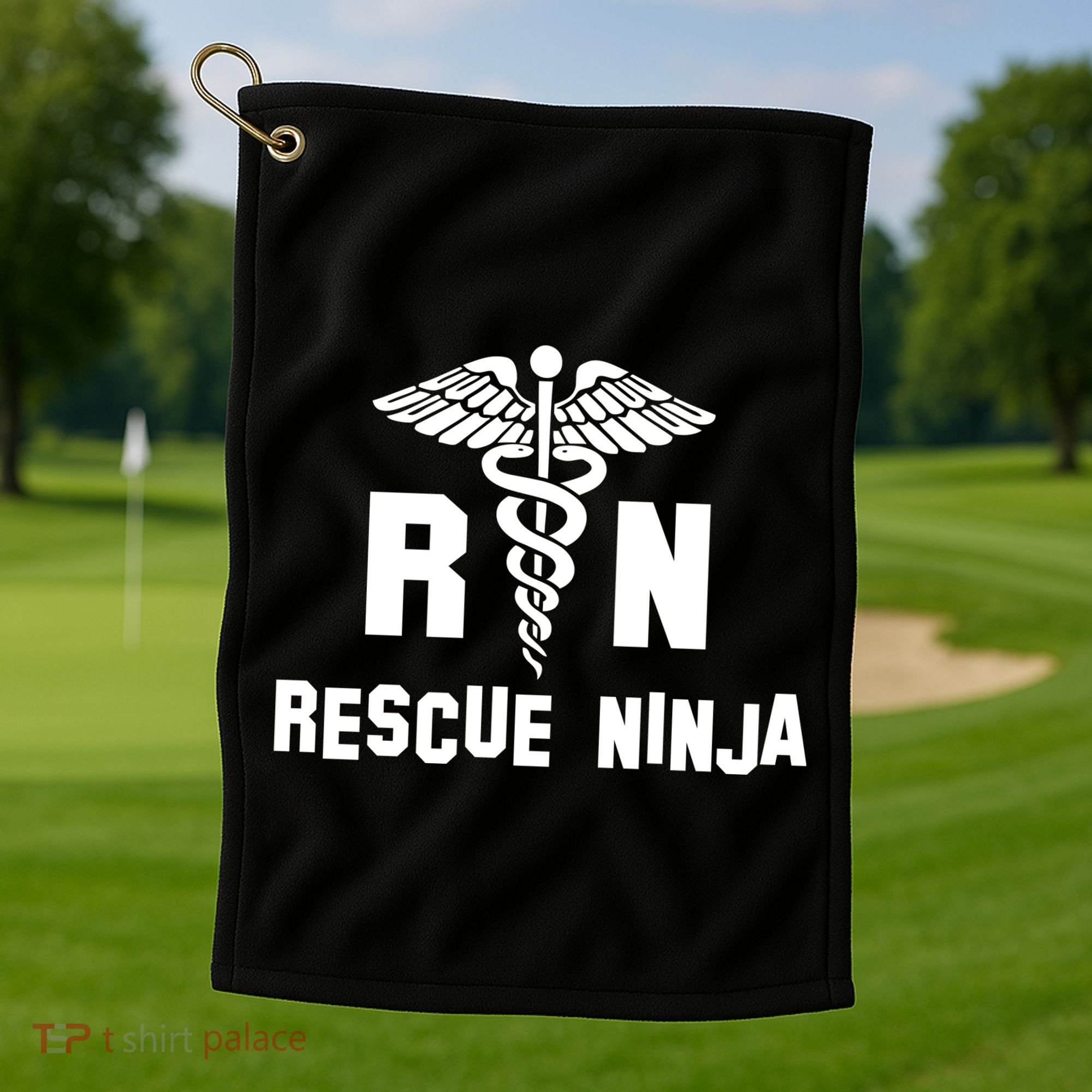 Rescue Ninja RN Nurse Golf Towel
