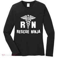 Rescue Ninja RN Nurse Women's Long Sleeve Shirt thumb 0