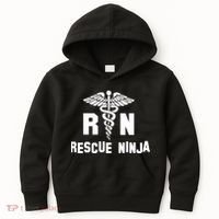 Rescue Ninja RN Nurse Kids Hoodie thumb 0