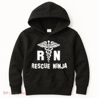 Rescue Ninja RN Nurse Kids Hoodie thumb 0