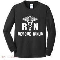 Rescue Ninja RN Nurse Kids Long Sleeve Shirt thumb 0