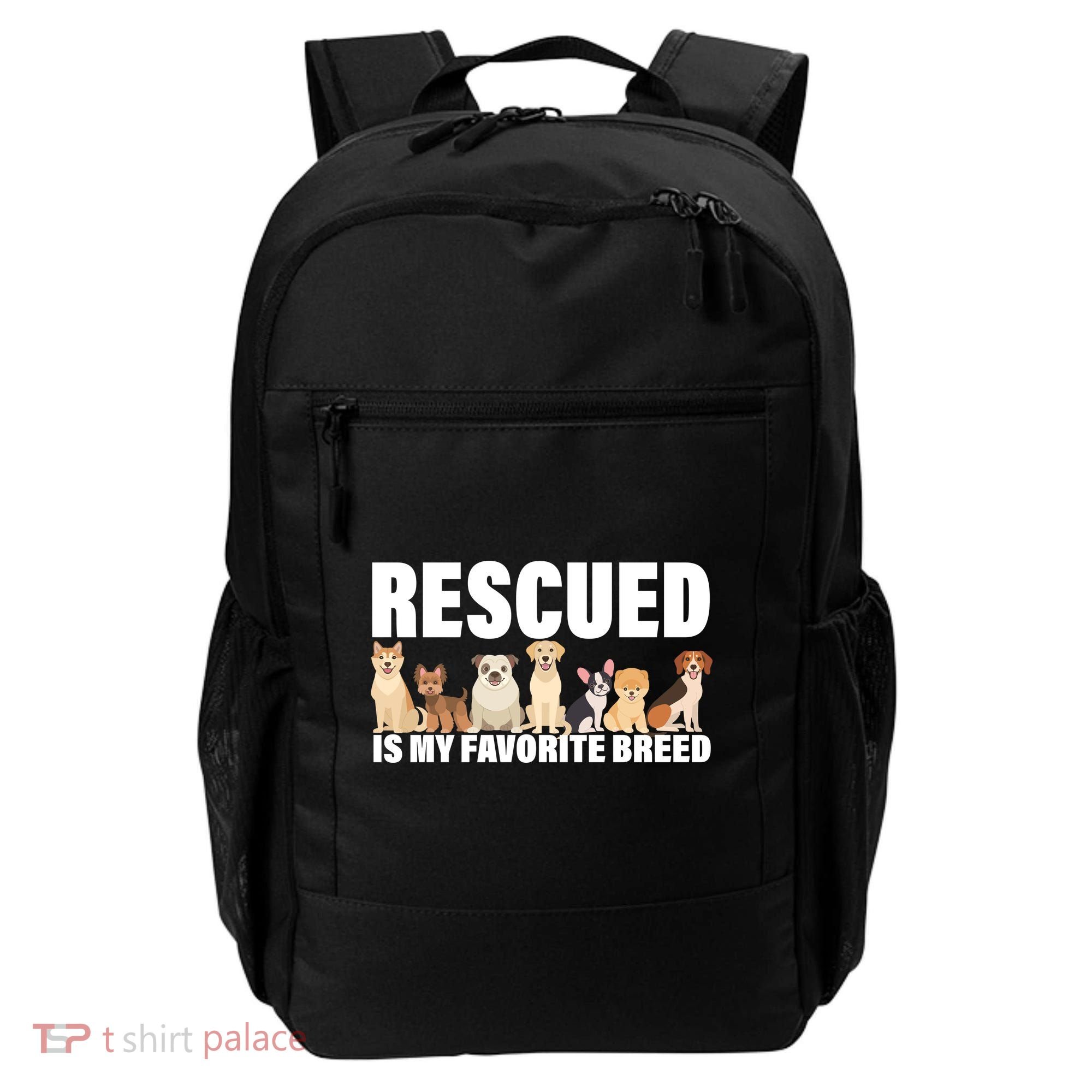 Rescued Is My Favorite Breed Backpack