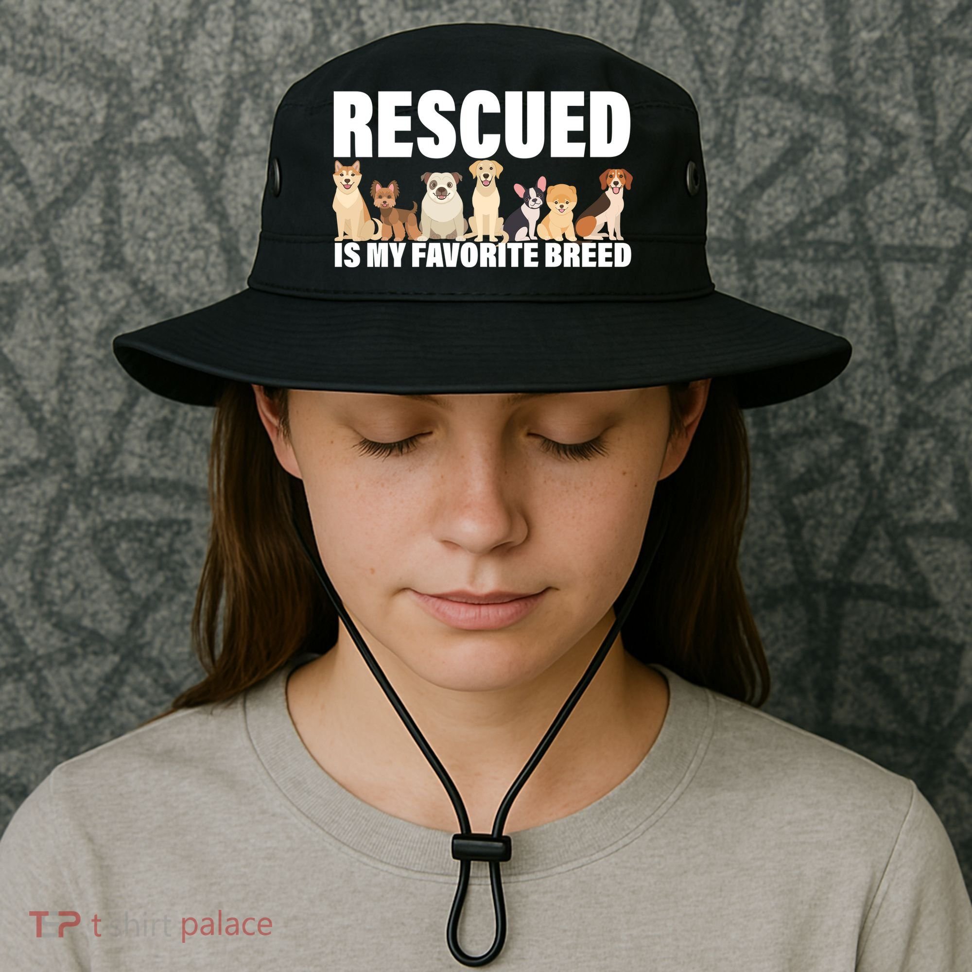 Rescued Is My Favorite Breed Bucket Hat