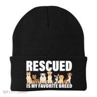 Rescued Is My Favorite Breed Beanie thumb 0