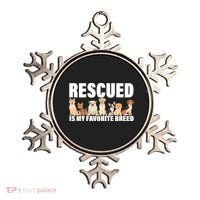 Rescued Is My Favorite Breed Ornament thumb 0