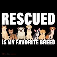 Rescued Is My Favorite Breed Ornament thumb 1