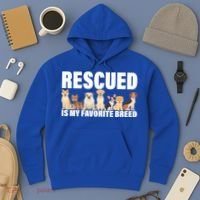 Rescued Is My Favorite Breed Hoodie thumb 3