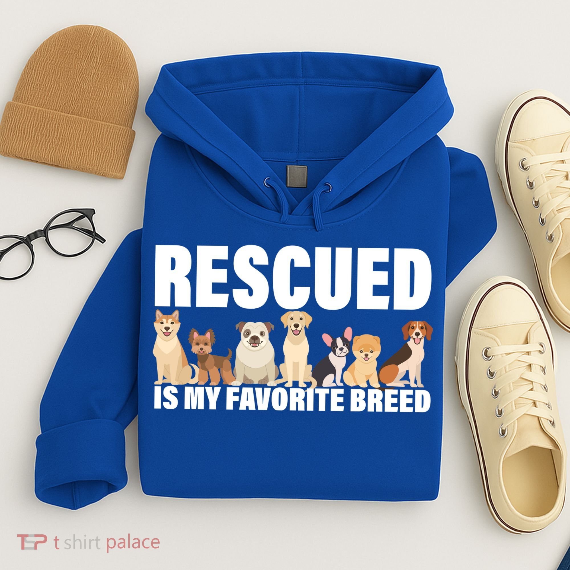 Rescued Is My Favorite Breed Hoodie